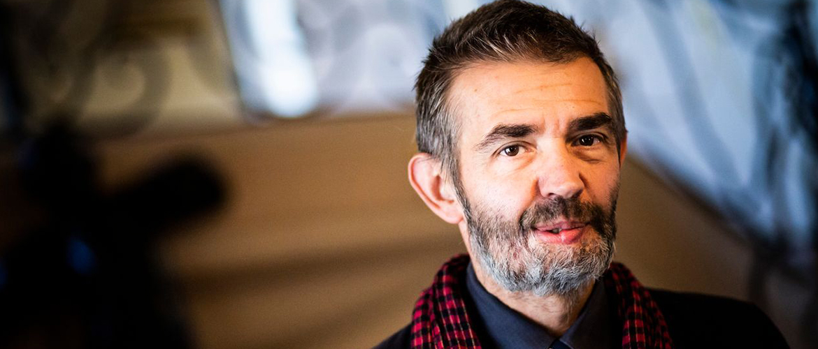 Philippe Lançon au Cercle de l’Union Interalliée, lauréat du Prix Femina pour "Le lambeau", novembre 2018 © AFP / MOLLONA / LEEMAGE